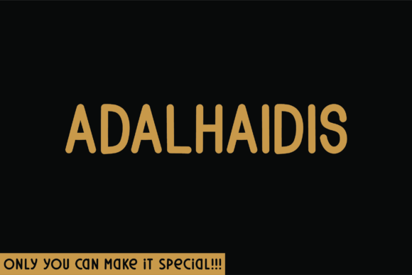Adalhaidis Rounded: A Handwritten Font for Elegant Design