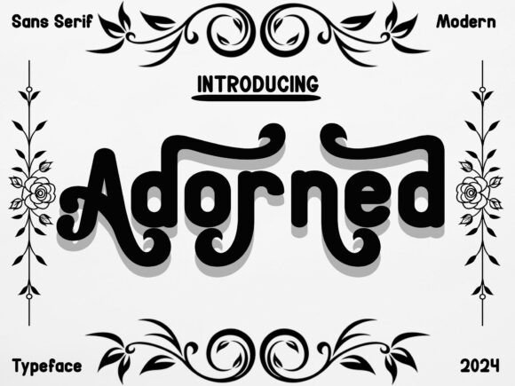 Adorned: A Clean, Minimalist Font