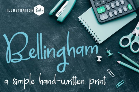 Bellingham Print: A Handwritten Font for Editorial Design