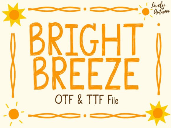 Bright Breeze Font: Handmade Elegance