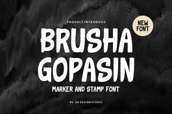 Brusha Gopasin: A Handwritten Font for Creative Campaigns