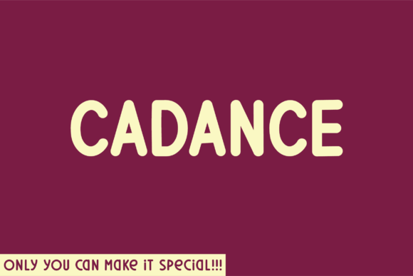 Cadance Rounded Font for Creative Projects
