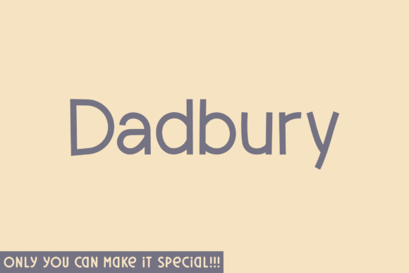 Dadbury: A Handwritten Font for Creative Web Design