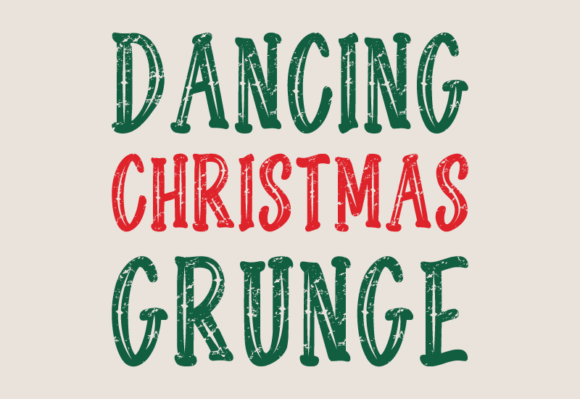 Dancing Christmas Grunge: A Font for Bold Campaigns