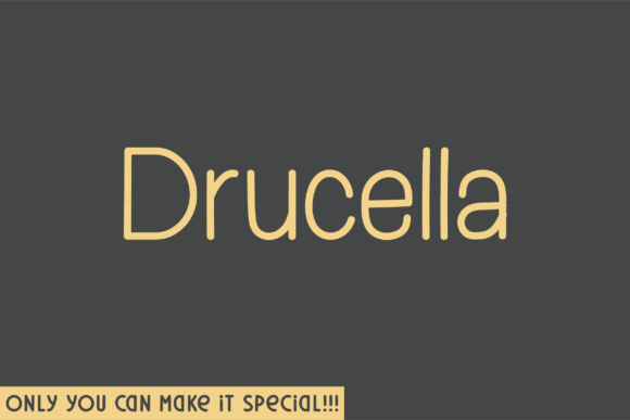 Drucella Rounded: A Natural Handwritten Font