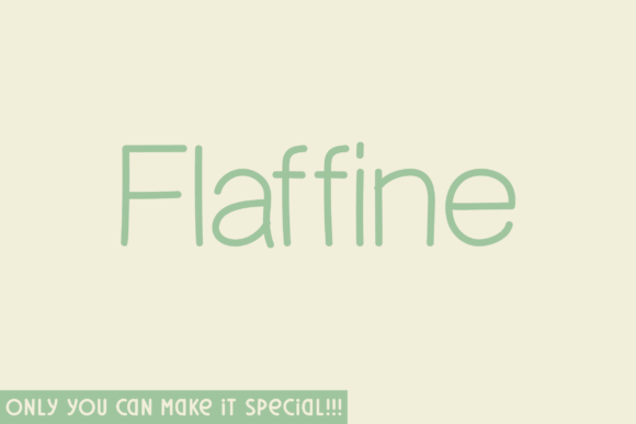 Flaffine Rounded: A Handmade Font for Crafters