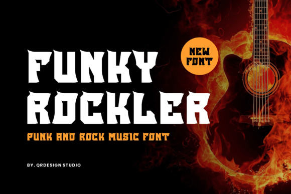 Funky Rockler: A Bold Display Font for Web Design