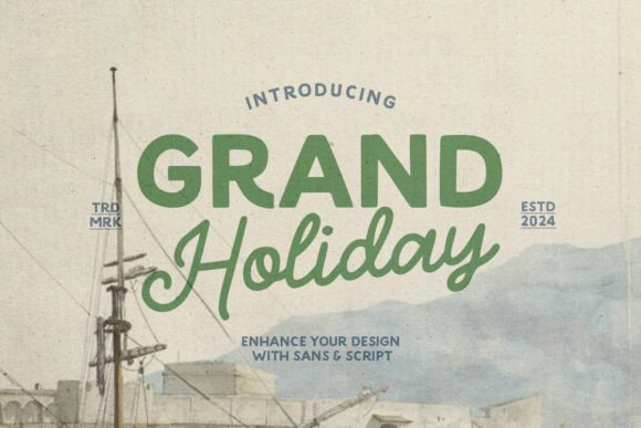 Grand Holiday Font for Editorial Design