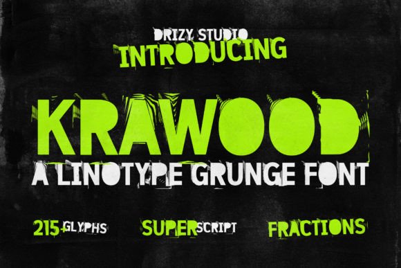 Krawood: A Bold Sans Serif for Web Design