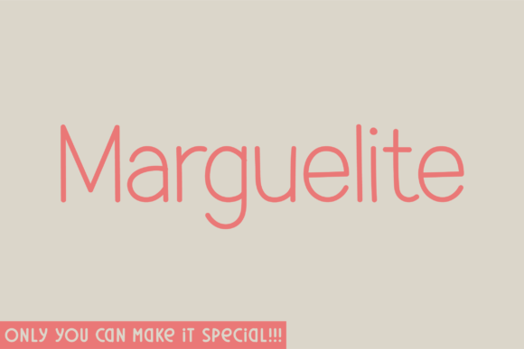 Marguelite Rounded: A Font for Creative Projects
