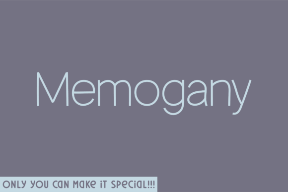 Memogany: A Handwritten Font for Creative Projects