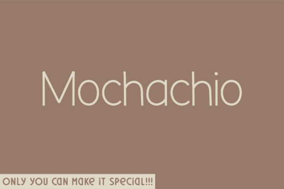 Mochachio: Handwritten Font for Craft Creators
