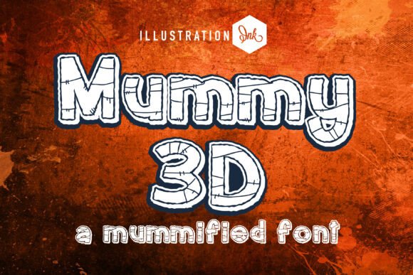 Mummy 3d Font for Creative Projects