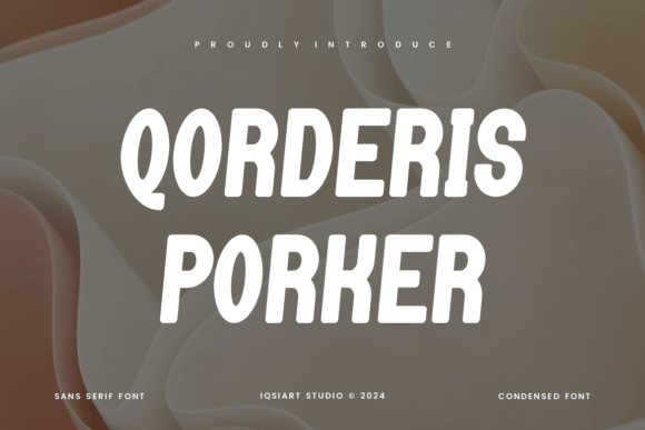 Qorderis Porker: A Bold Display Font