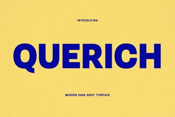 Querich Font: Elegant Sans Serif for Creative Projects