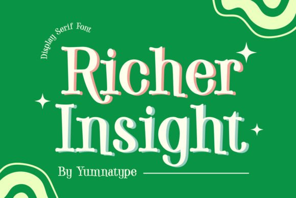 Richer Insight Font for Creative Makers