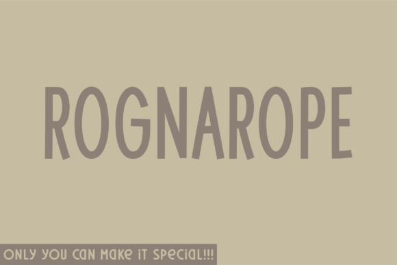 Rognarope: A Handwritten Typeface for Web Design