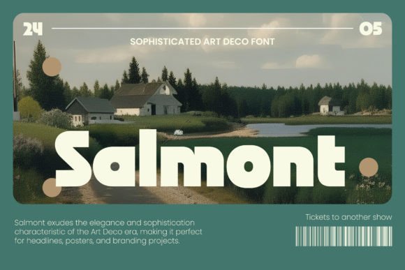 Salmont: A Bold Art Deco Font for Marketers