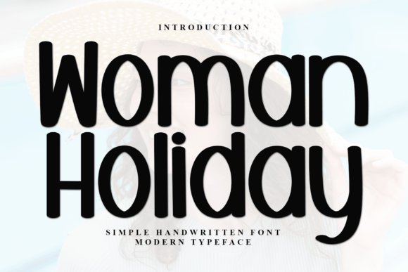 Woman Holiday Font for Festive Design